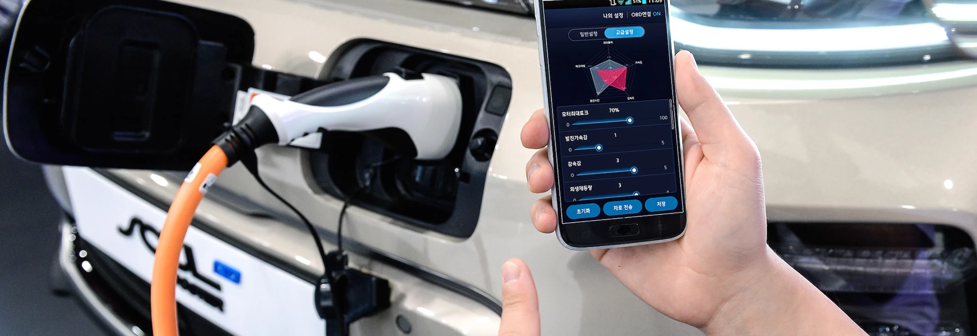 Hyundai introduce smartphone performance control for electric cars 